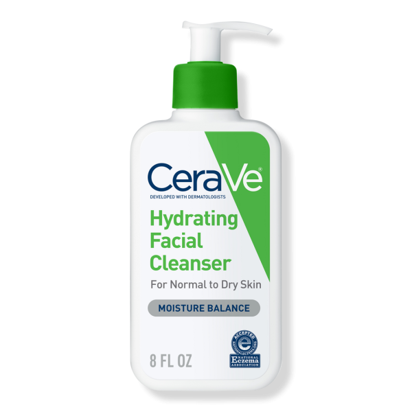 Hydrating Facial Cleanser, Gentle Face Wash for Balanced to Dry Skin